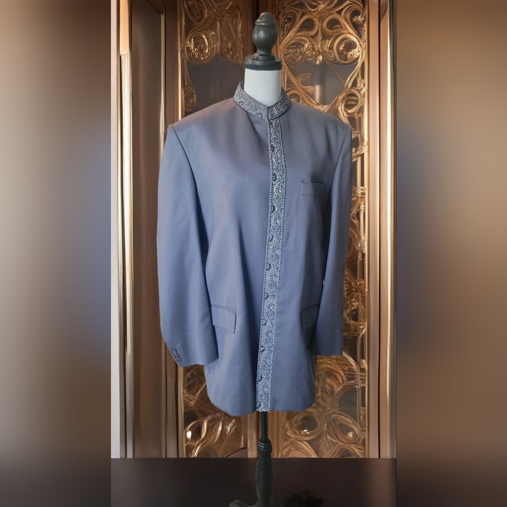 Panache By Benzer Elegant With Embroidered Details Blazer NO SZ TAG*